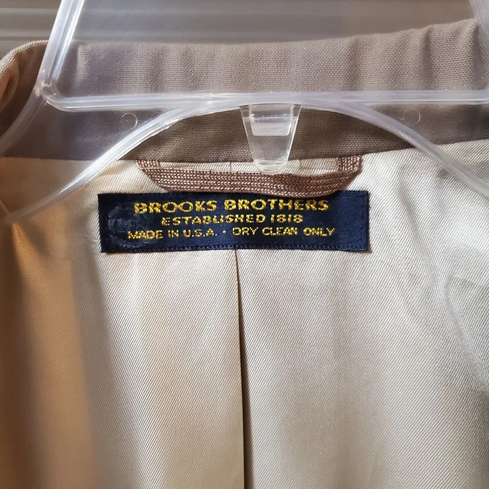 Brooks Bothers Classic Brown Blazer‎ Made In The USA